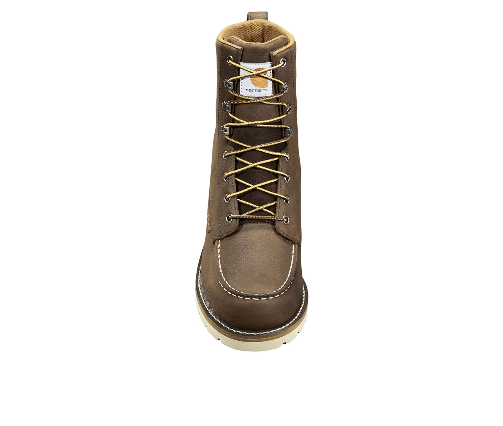FW8095 Carhartt 8 Inch Moccasin Soft Toe Waterproof Wedge Sole Boot (Brown)