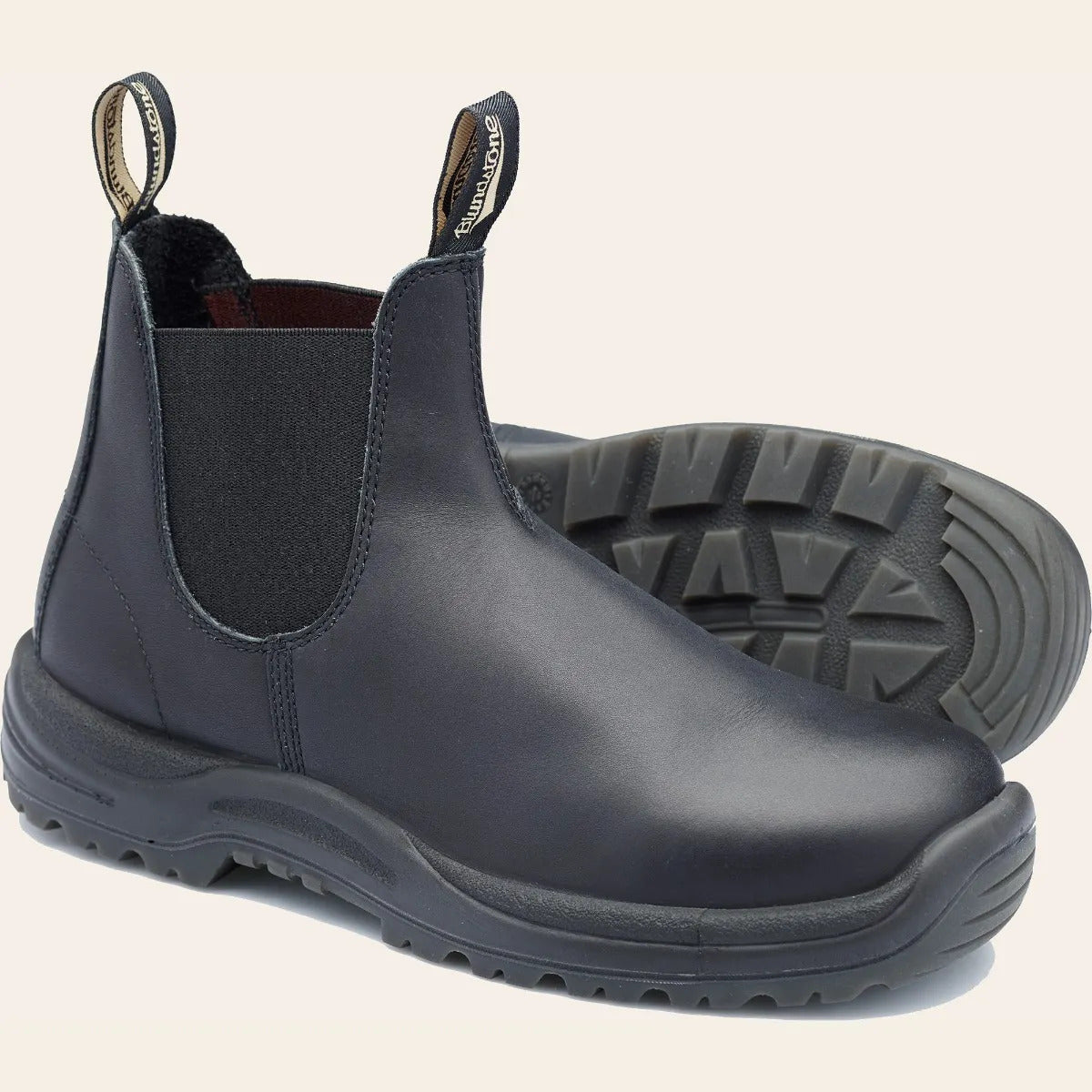 179 Blundstone 6 Inch Slip On Steel Toe Boot (Black)