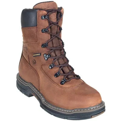 2164 Wolverine 8 Inch Leather Soft Toe Waterproof Insulated Boot (Brown)