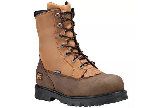 91665  Timberland 8 inch, Side Zip, Steel Toe ( Brown) 