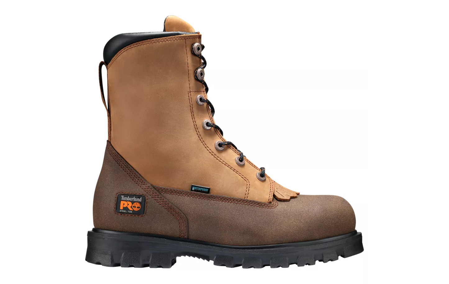 91665  Timberland 8 inch, Side Zip, Steel Toe ( Brown) 