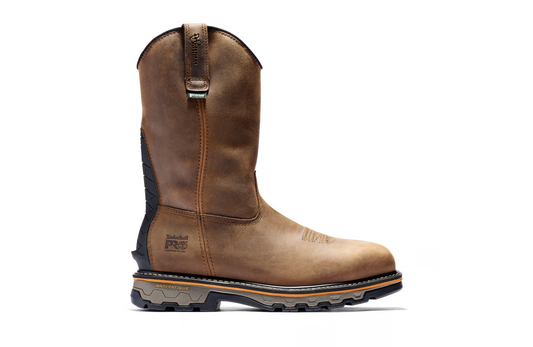 A24BH TIMBERLAND PRO TRUE GRIT WATERPROOF COMPOSITE-TOE PULL-ON BOOTS (Brown)