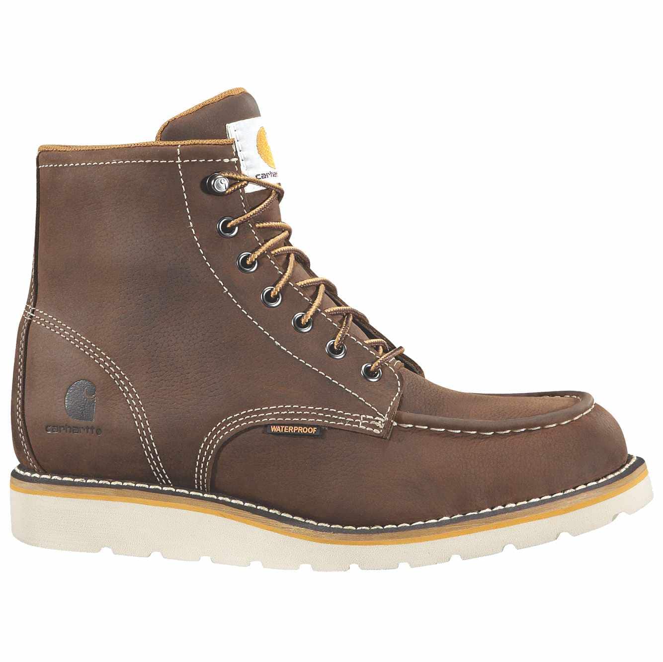CMW6295 6 inch Steel Toe Wedge outsole Boot (Brown)