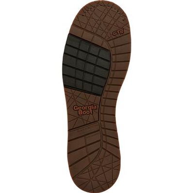 GB00429 6 inch WEDGE outsole WATERPROOF Moccassin TOE WORK BOOT (Brown)