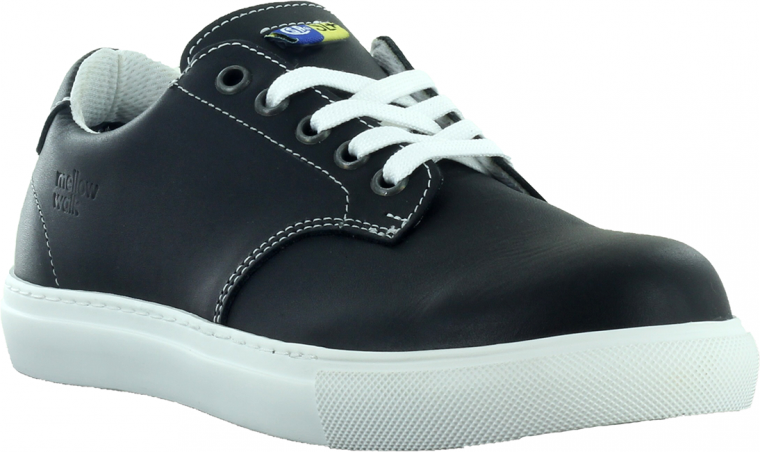 484072  Mellow Walk JESSICA Steel Toe Lace Up (Black/White)