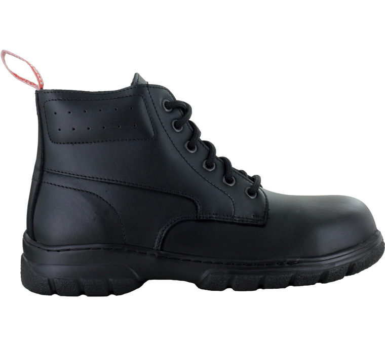 525049 MellowWalk 6 Inch Steel Toe Work Boot (Black)