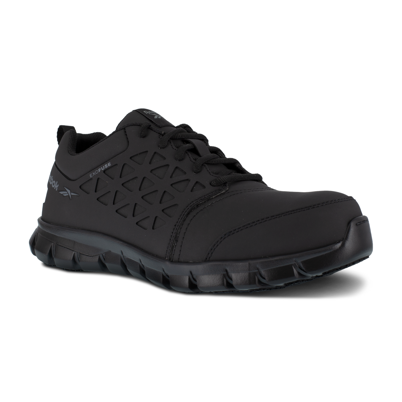 RB4051 Reebok Leather Composite Toe Sneaker (Black)