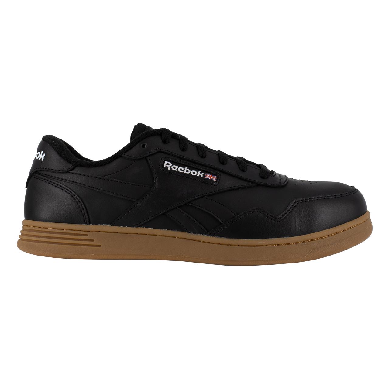 RB4154 Reebok Leather Work Sneaker (Black)