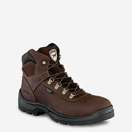 83617 6-INCH WATERPROOF LEATHER SOFT TOE BOOT (Brown)