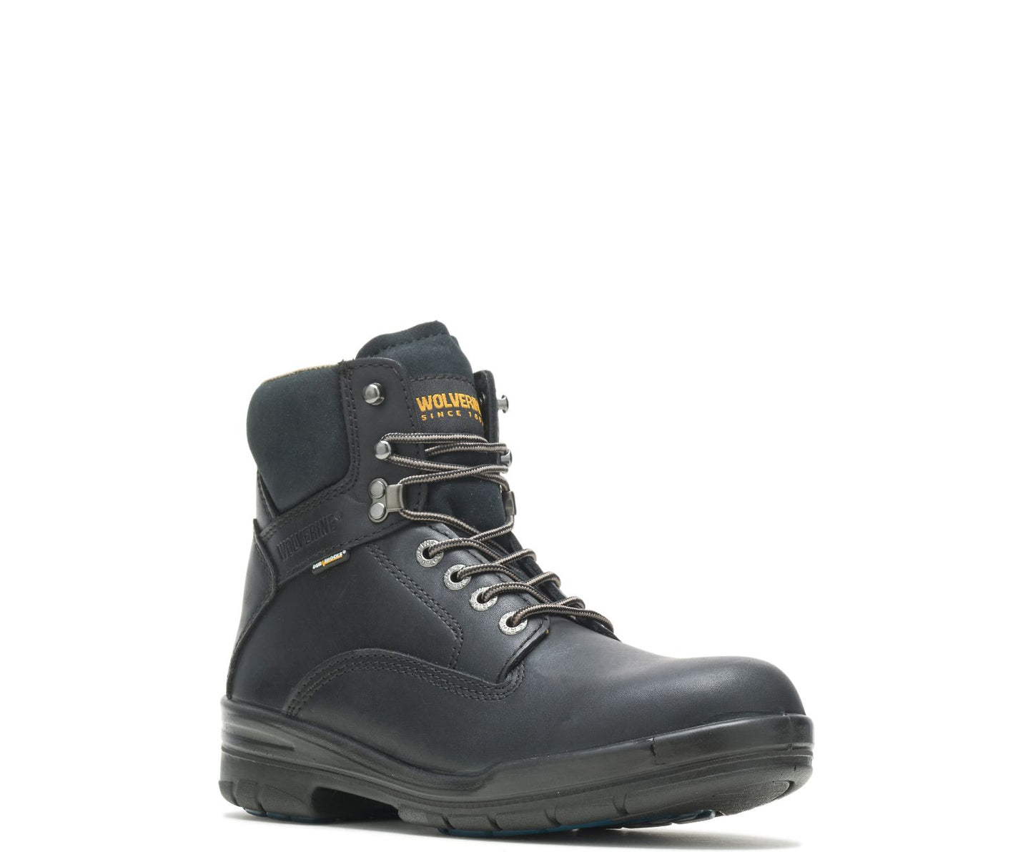 3121 Wolverine Leather Steel Toe Work Boots (Black)