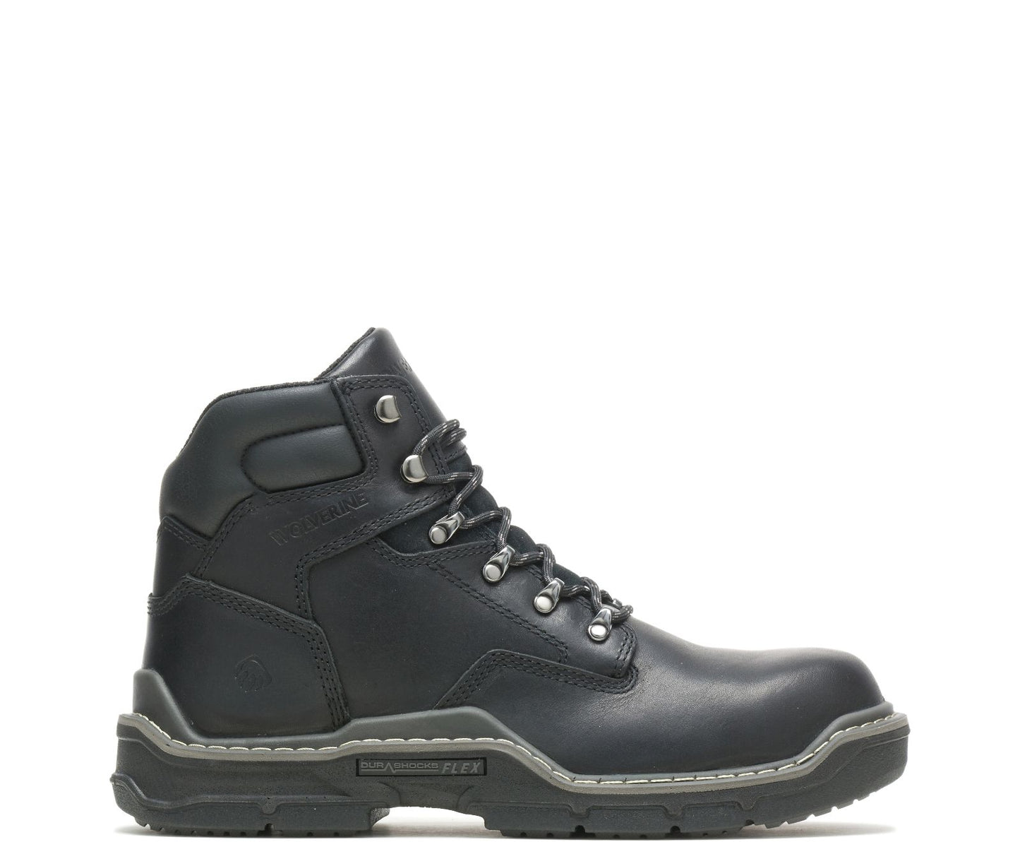 210058 Raider 6 Inch, Durashock, Soft Toe Boot (Black)