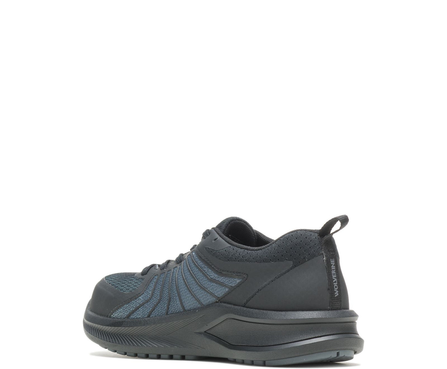 211008 Wolverine Mesh Safety Toe Sneaker (Grey and Black)