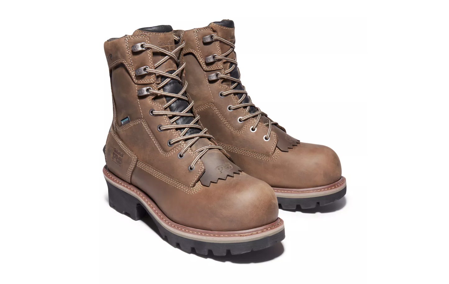 Timberland A28QQ 8 Inch Waterproof , Composite Toe Logger Boot (Brown)