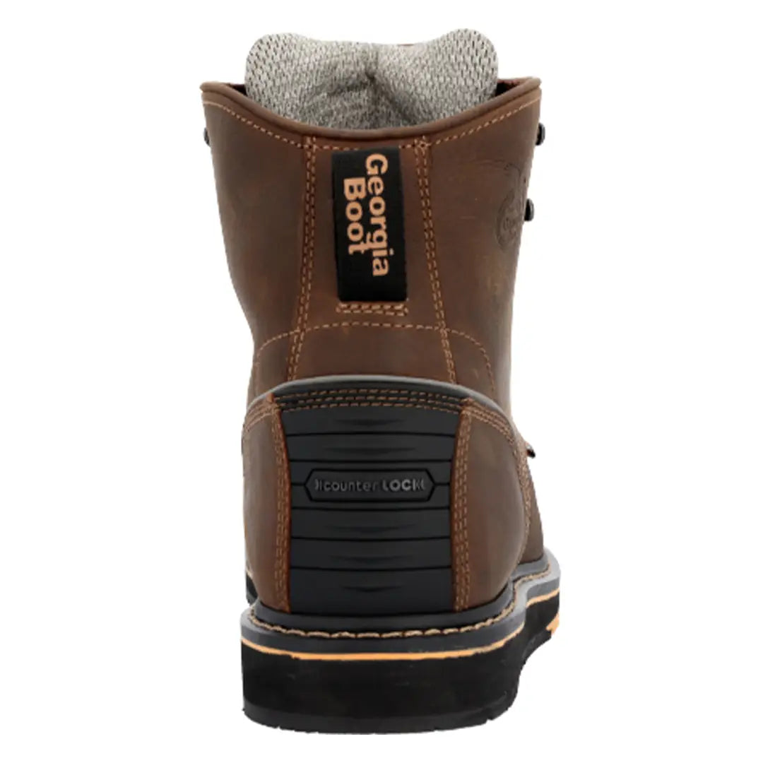 GB00518 Georgia Boot 6 Inch Wedge Sole Boot (Brown)