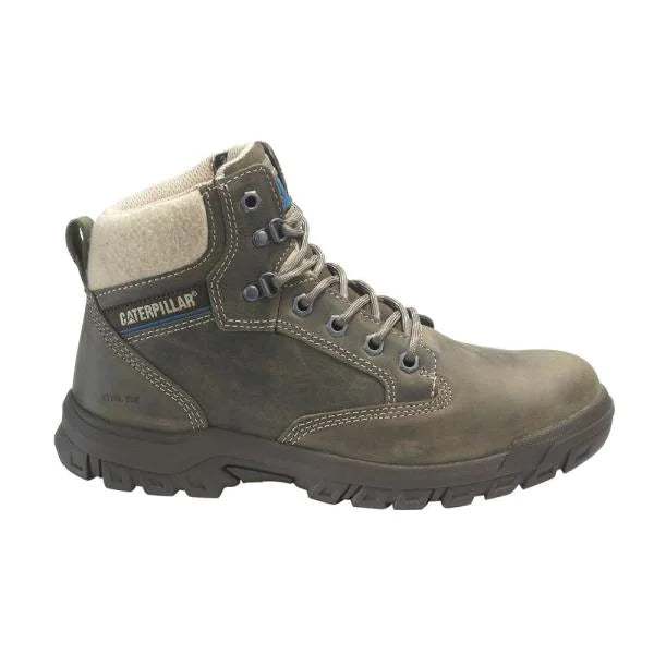 91008 Women's 6 inch Slip Resistant Steel Toe Work Boot (Gray)