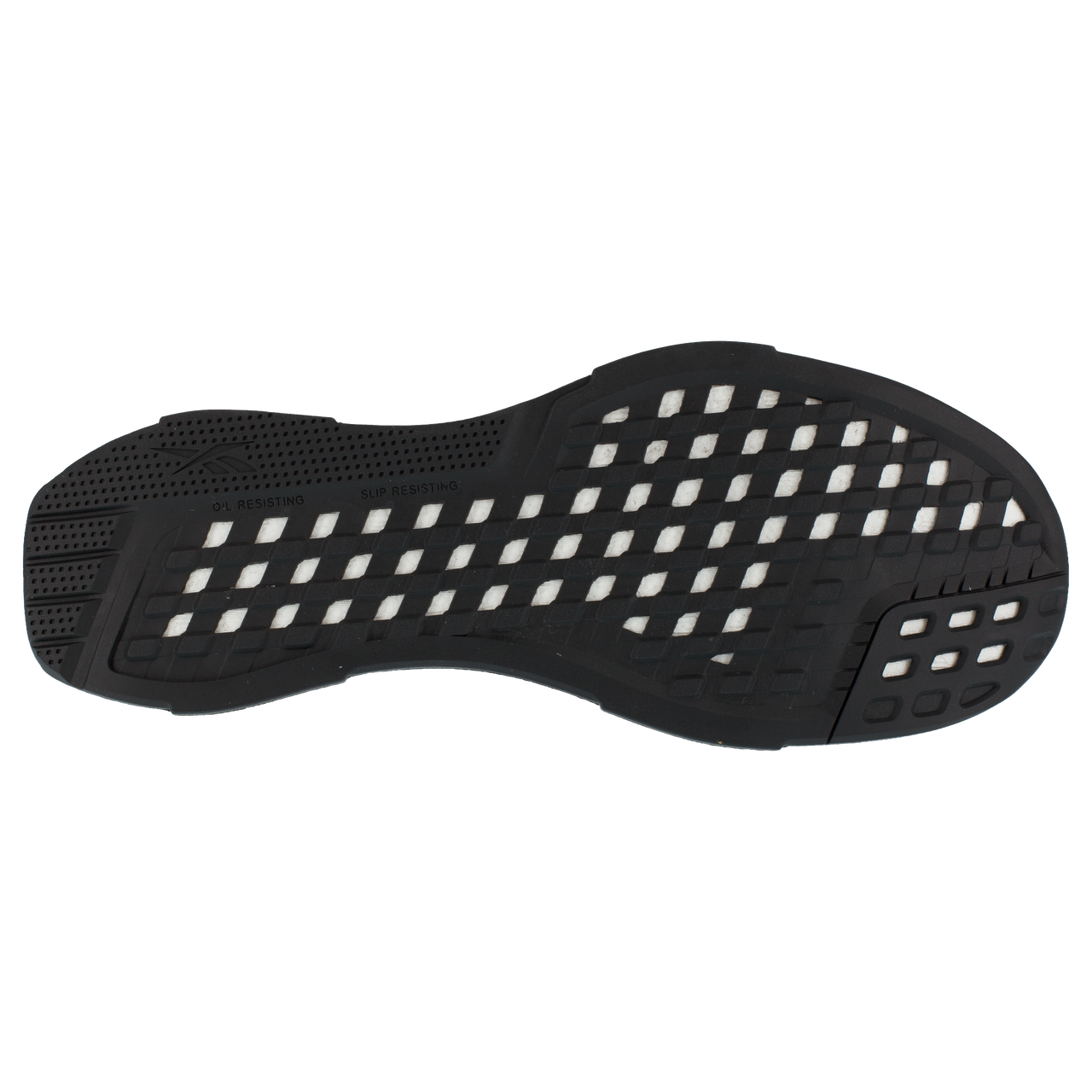 RB413 Women's Athletic Composite Toe Work Shoe (Black/White)